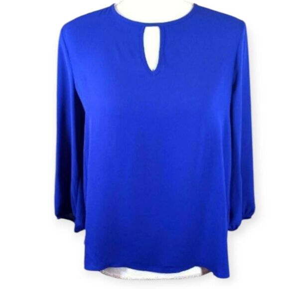 FOREVER 21 COBALT BLUE BLOUSE SZ.S EUC - Picture 1 of 5